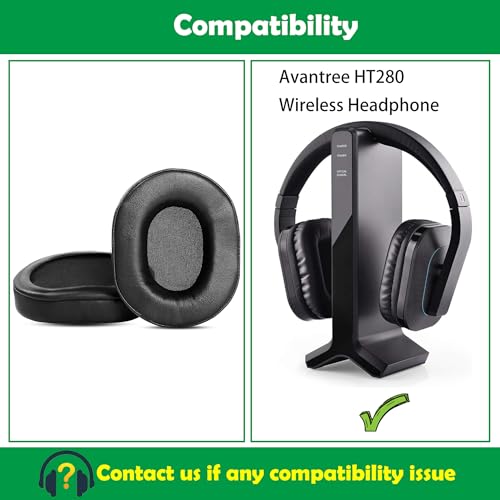  Reemplazo de almohadillas suaves y con memoria para auriculares Avantree HT280
| Cubiertas de pelliculilla sintética y 