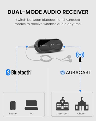  Avantree AS70P Bluetooth 5.4 para Auriculares Conmutación Rápida entre Auriculares y Teléfono, Control por App,Ideal pa